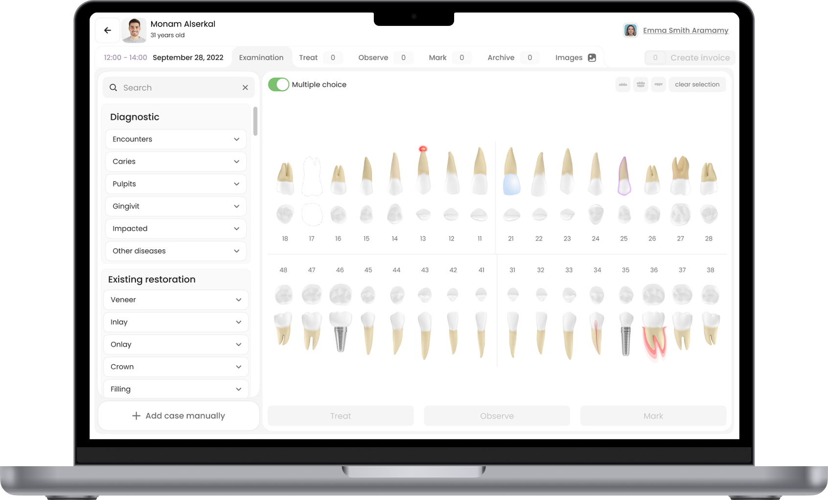 Remedico Software on MacBook